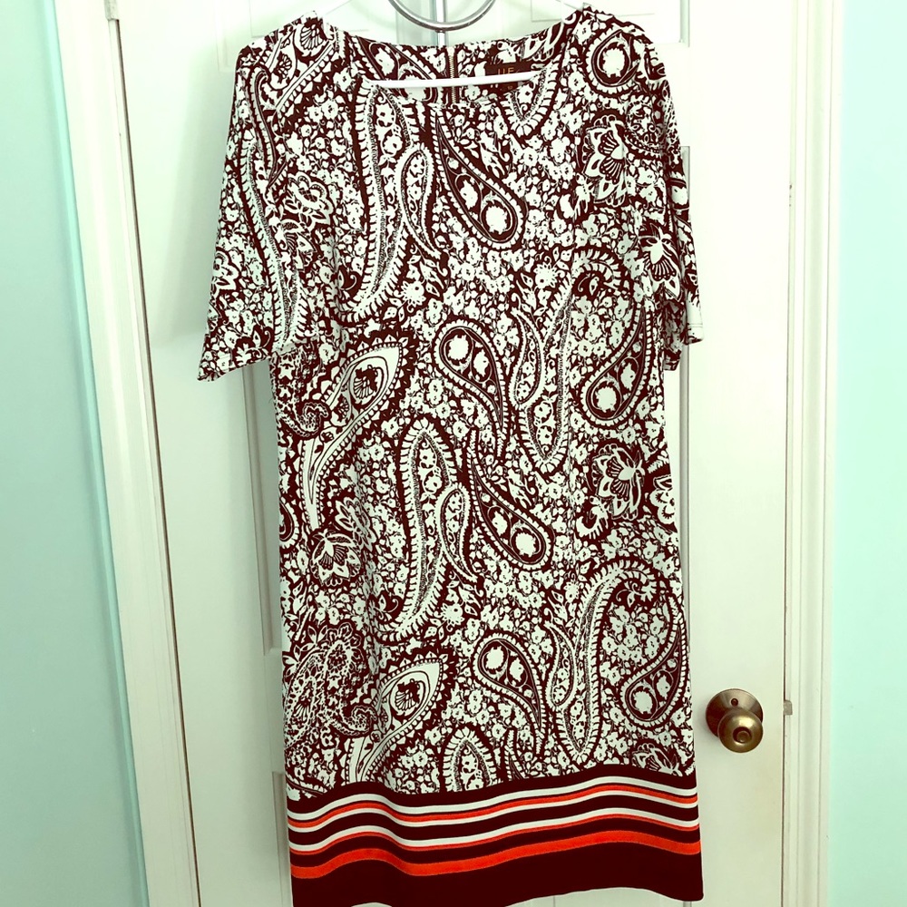 Paisley sheath dress size 12